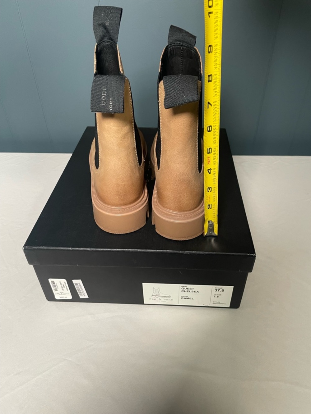 Rag & Bone Quest Chelsea Boots Camel Tan Women’s EU 37.5/US 7.5 - NEW w/ Box - Picture 9 of 10